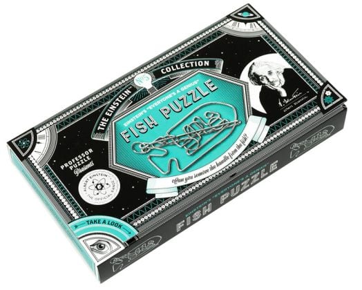 Метален 3D пъзел Professor Puzzle: Einstein's Fish Puzzle