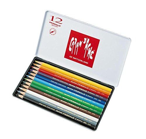 Комплект моливи Caran d'Ache Prismalo, 12 цвята