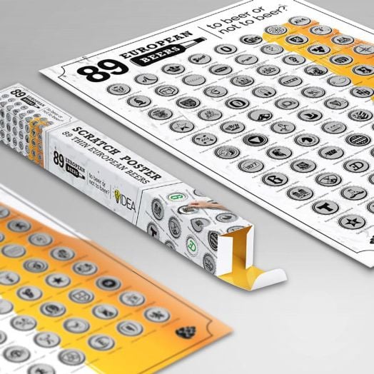 Скреч постер ШантавоЕ: 89 европейски бири
