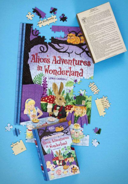 Двустранен пъзел Professor Puzzle: Алиса в страната на чудесата, 252 части