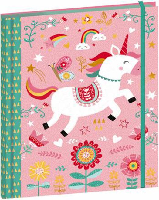 Тетрадка с ластик Janod - Лисица / Еднорог