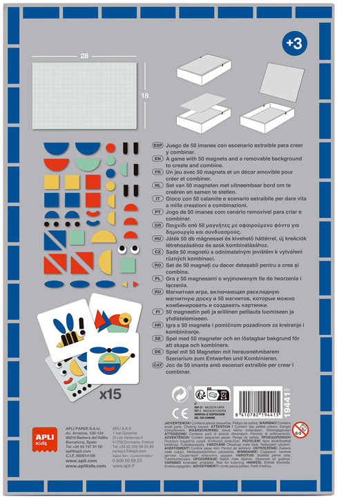 Магнитна игра Apli Kids - Фигури