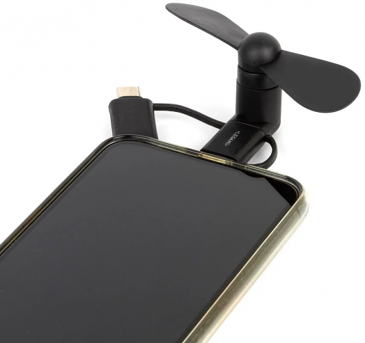 Мини вентилатор за телефон Legami, черно