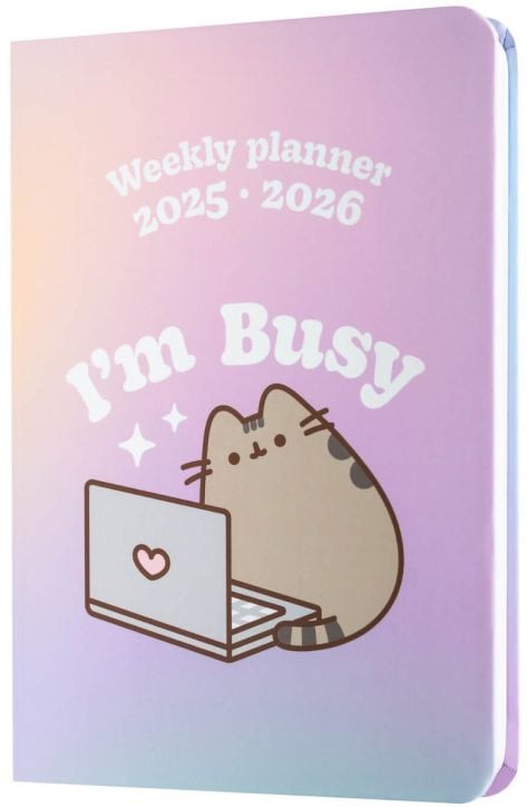 Джобен седмичен планер Grupo Erik Pusheen за 17 месеца - август 2025 / декември 2026 година