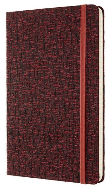 Тефтер Moleskine Limited Editions Blend Collection Red Tissu с твърди корици и линирани страници