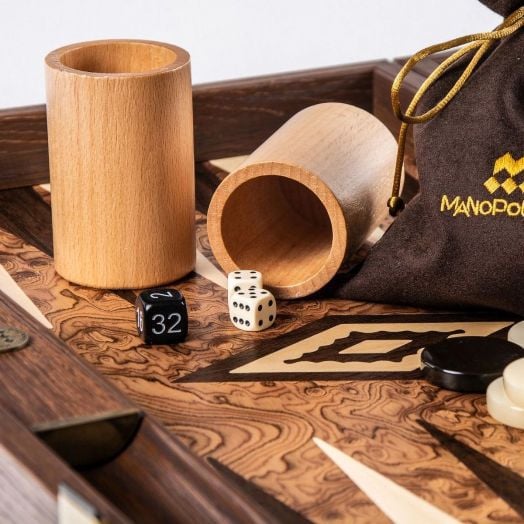 Табла Manopoulos с отделения - орех, 48 х 30 см.