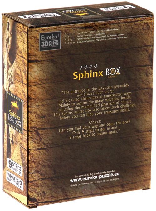 3D пъзел Eureka - Secret Escape Box Sphinx