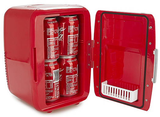 Мини хладилник Balvi, червен