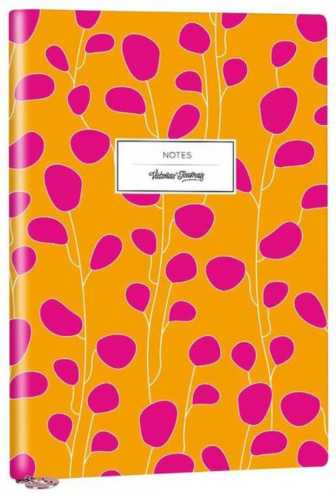Тефтер Victoria's Journals Smyth Flexy Art Orange A5 с твърди корици, 96 листа