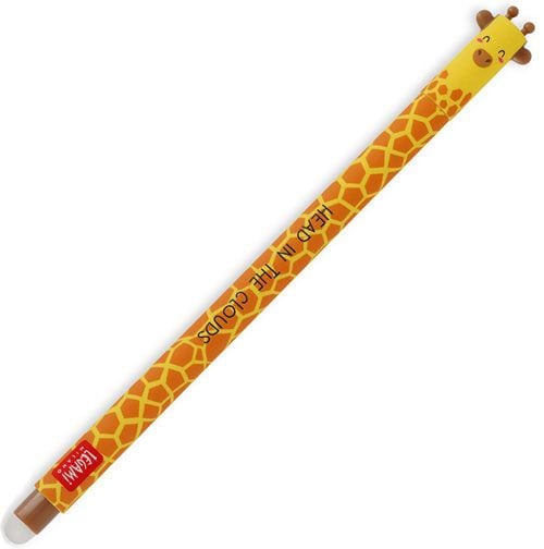 Изтриваема гел химикалка Legami Giraffe с капачка и гумичка
