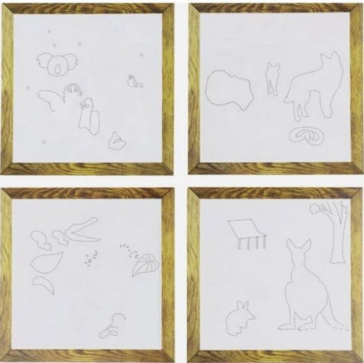 Комплект за рисуване с вода Tiger Tribe - Австралийски животни