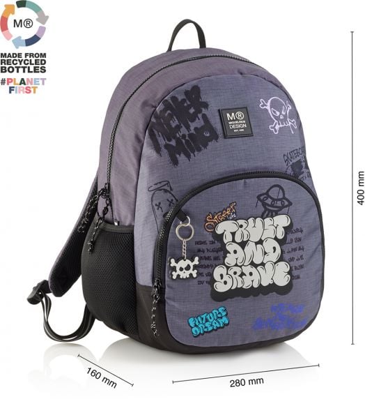 Раница Miquelrius Graffiti с едно отделение, 24 л.