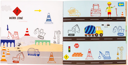 Творчески комплект с печати Floss & Rock - Construction