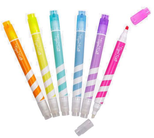 Комплект двувърхи магически маркери Tiger Tribe, 6 цвята