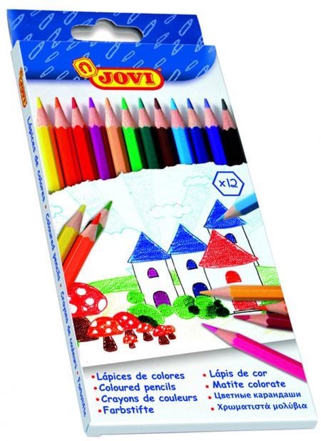 Цветни моливи Jovi, 12 цвята