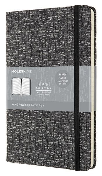 Тефтер Moleskine Limited Editions Blend Collection Grey Tissu с твърди корици и линирани страници