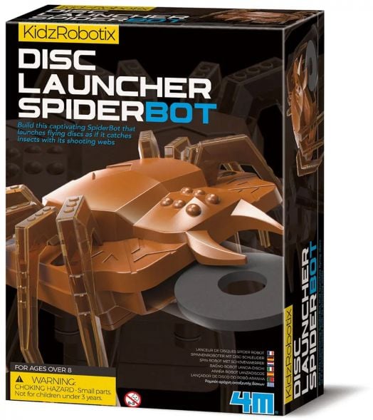 Детска лаборатория 4M - Паяк-робот дискоизстрелвач