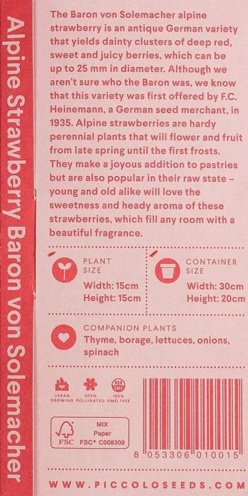 Семена за необичайни плодове Piccolo, 3 вида