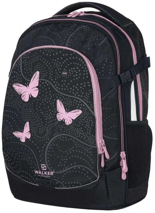 Ученическа раница Schneiders Walker Fame 2.0 Butterfly, светеща в тъмното