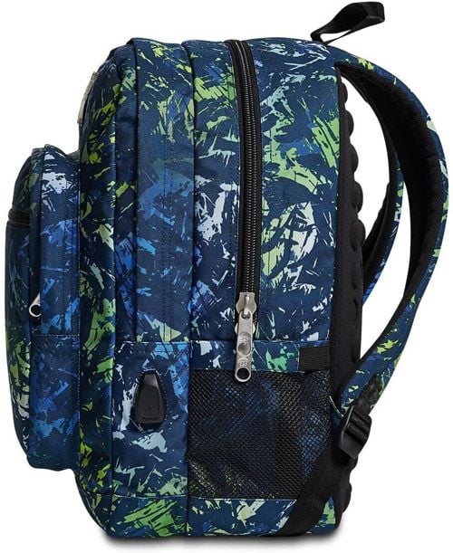 Ученическа раница Seven Freethink Deep Blue 2022 с две отделения и USB порт