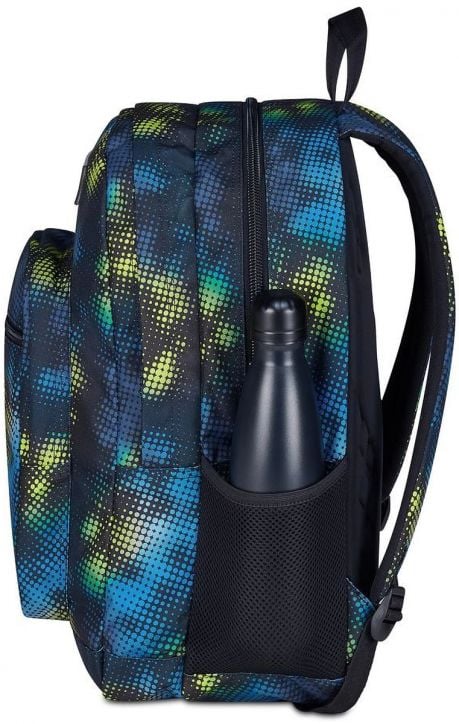 Ученическа раница Seven Freethink Acid Green с две отделения и USB порт