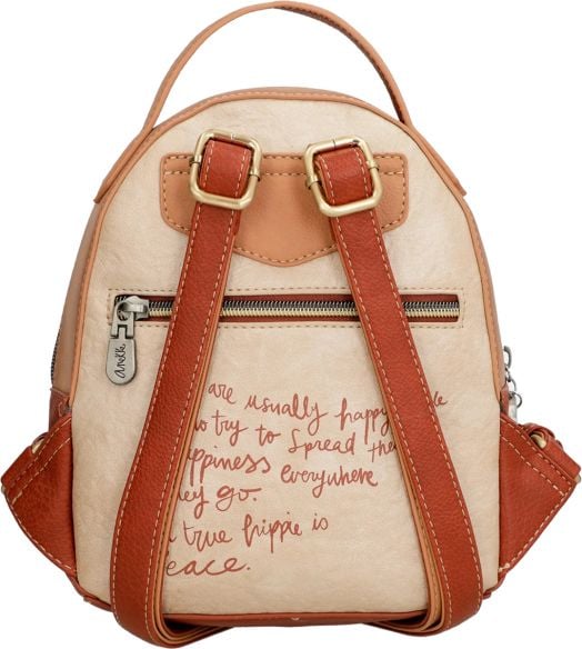 Раница Anekke Peace & Love Camel 19 x 23 x 8 см.
