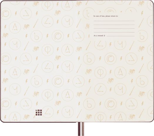Дневен тефтер - органайзер Moleskine Harry Potter за 2025 година с твърди корици