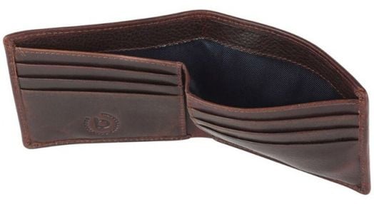 Кожен портфейл Bugatti Woven, кафяв