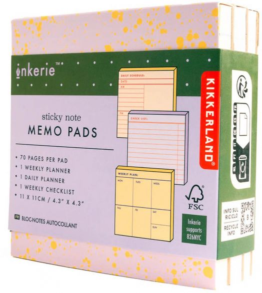 Комплект самозалепващи се листчета за планиране Kikkerland