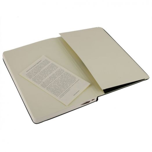 Джобен тефтер Moleskine Classic с твърди корици и бели нелинирани листа