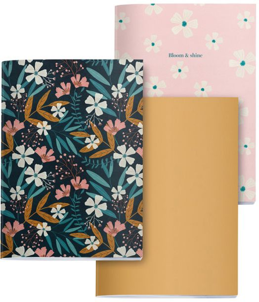 Комплект от 3 тетрадки Miquelrius Wild Flowers