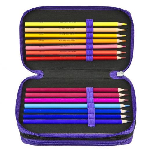 Пълен ученически несесер Undercover Monster High с три отделения