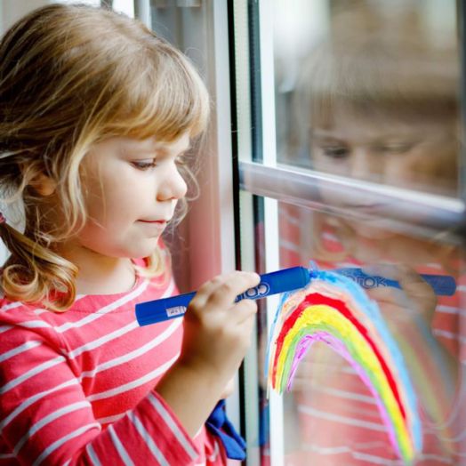 Боички за рисуване върху стъкло Apli Kids