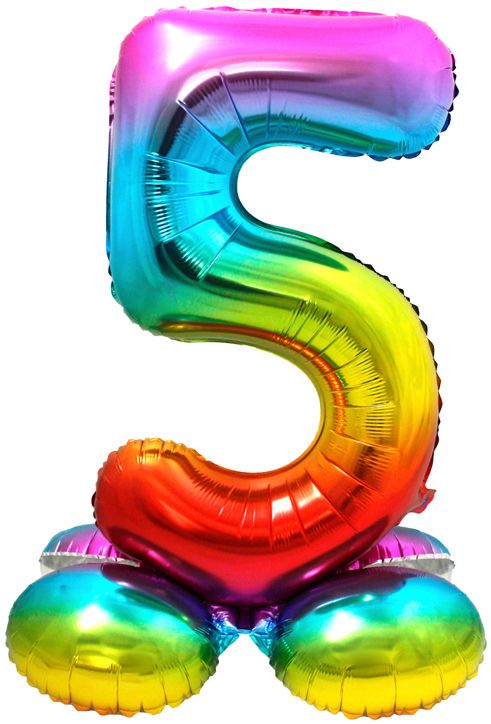 Фолиев балон Folat - Цифра 5, дъга