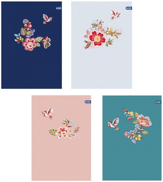 Тетрадка Spree Soft Touch A4, 60 листа с широки редове