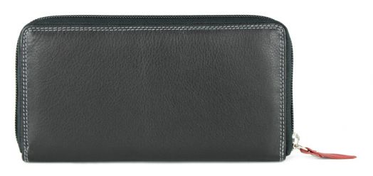 Хоризонтален дамски портфейл Mano Multicolours, черен