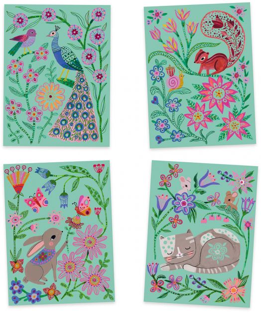 Комплект скреч картини Djeco - Приказки