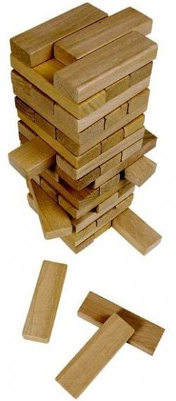 Голяма дървена балансна кула Goki