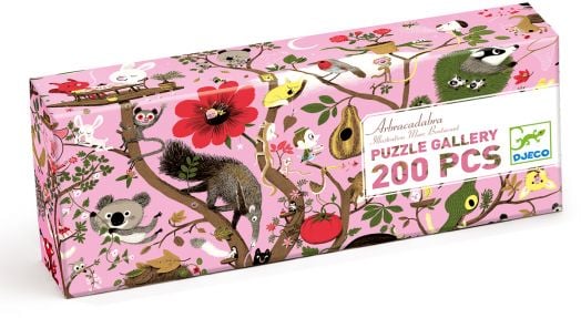 Детски панорамен пъзел Djeco Arbracadabra, 200 части