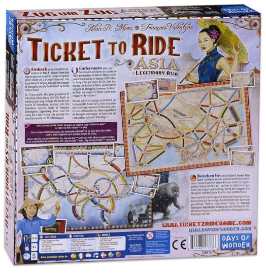 Разширение за настолна игра Ticket to Ride: Asia