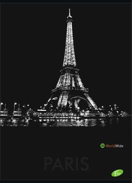 Тетрадка Cities By Night А4, 60 листа с широки редове