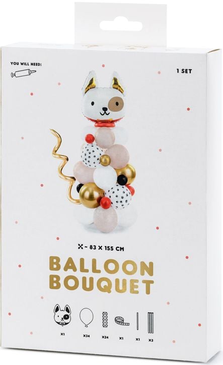 Букет от балони PartyDeco - Куче