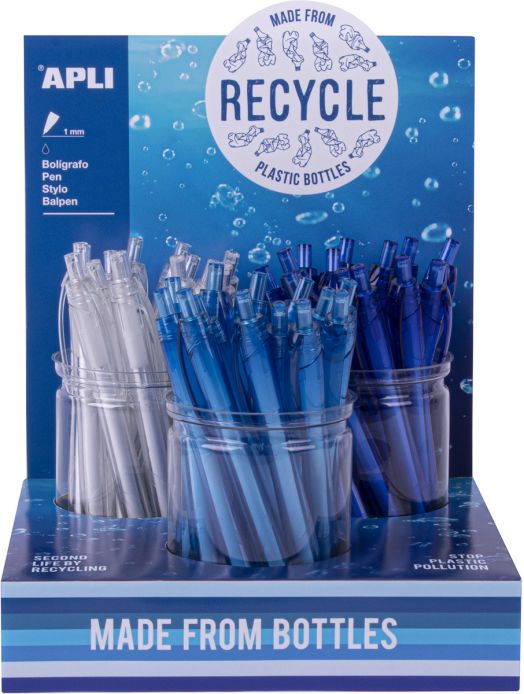 Химикалка Apli Recycle, асортимент