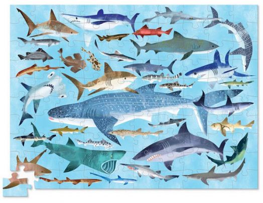 Пъзел Crocodile Creek: Акули, 100 части