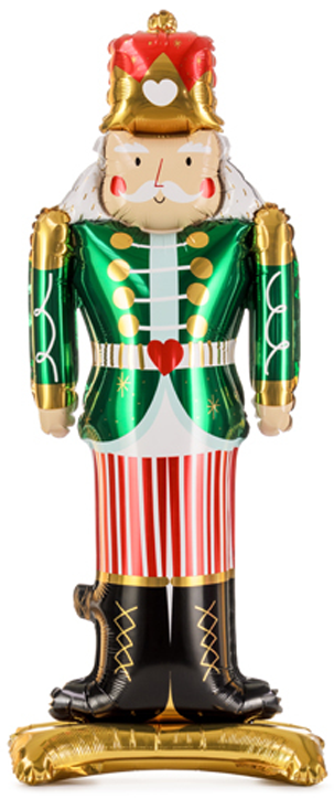 Коледен фолиев балон PartyDeco - Лешникотрошачка