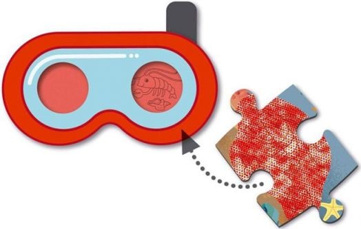 Пъзел-игра Apli Kids - Тайни на плажа, 60 части