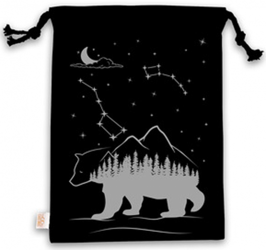 Торбичка за книги с връзки - Горска мечка