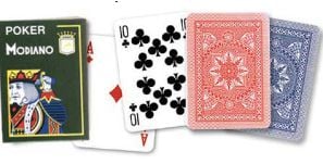 Покер карти Modiano Сristalo OP, red