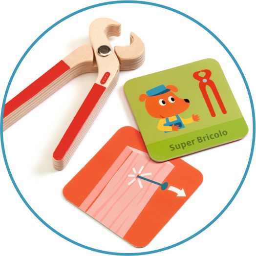 Дървено куфарче с инструменти Djeco