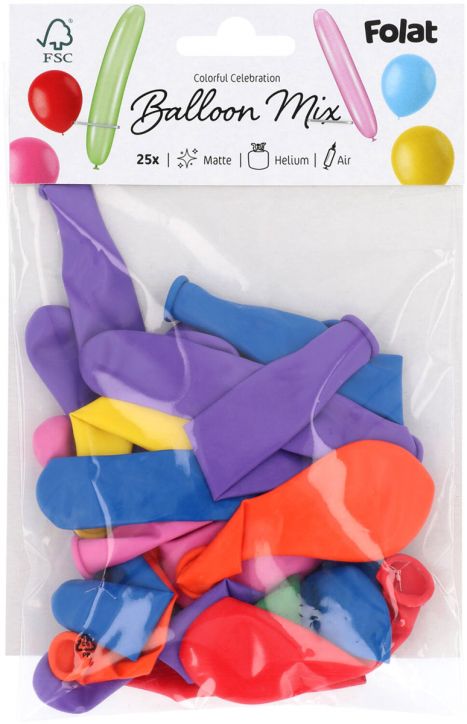 Комплект ярки балони с форма Folat, 25 бр.